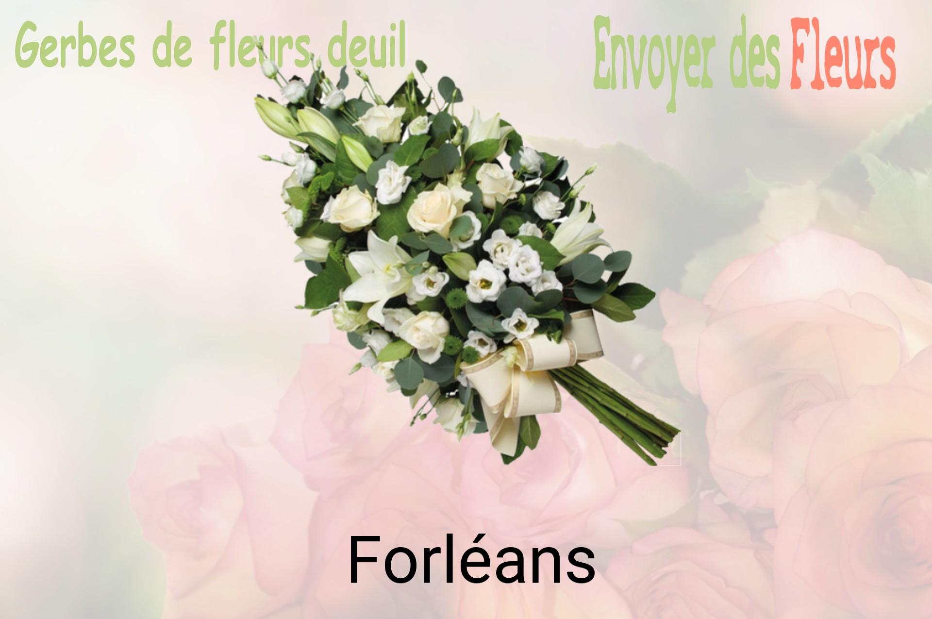 Gerbe de fleurs de deuil livrée à Forléans